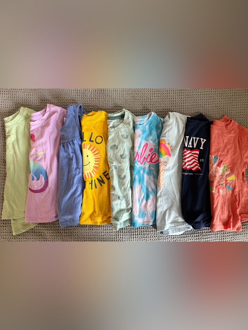 Lot of 9 4T Toddler Girl T-Shirts
